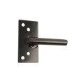 LMT 3-1/2" x 1-3/4" Reversible, Lockable, Dual-Sided Entry Carbon Steel Commercial Latches For Vinyl Fence Gates (Pair) Black - 4001CS-BLACK