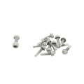 LMT 3" x 1 1/4" Self-Closing, Reversible Stainless Steel Latch For Vinyl Fence Gates (Pair) White - 4004-WHITE