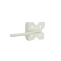 LMT 3" x 1 1/4" Self-Closing, Reversible Stainless Steel Latch For Vinyl Fence Gates (Pair) White - 4004-WHITE