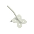 LMT 3" x 1 1/4" Self-Closing, Reversible Stainless Steel Latch For Vinyl Fence Gates (Pair) White - 4004-WHITE