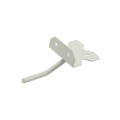 LMT 3" x 1 1/4" Self-Closing, Reversible Stainless Steel Latch For Vinyl Fence Gates (Pair) White - 4004-WHITE
