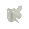 LMT 3" x 1 1/4" Self-Closing, Reversible Stainless Steel Latch For Vinyl Fence Gates (Pair) White - 4004-WHITE