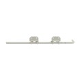 LMT 24" Reversible Stainless Steel Residential Drop Rod For Vinyl Fence Gates (White) - 4008-WHITE