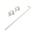 LMT 24" Reversible Stainless Steel Residential Drop Rod For Vinyl Fence Gates (White) - 4008-WHITE