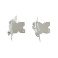 LMT 3" x 3" Adjustable, Self-Closing Stainless Steel Hinge For Vinyl Fence Gates (White) - 4020-WHITE