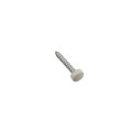 LMT 4034W-500-ALMOND #10 x 1 1/2" Phillips Screw and Snap Cap - Almond