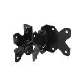 LMT 3" x 3" Self-Closing, Residential Hinge For Vinyl Fence Gates (Pair) Black - 4100-BLACK (GeneralUse)
