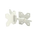 LMT 3" x 3" Residential Hinges for Vinyl Fence Gates (Pair) White - 4100-WHITE