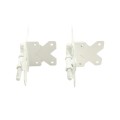 LMT 3" x 3" Residential Hinges for Vinyl Fence Gates (Pair) White - 4100-WHITE