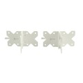 LMT 3" x 3" Residential Hinges for Vinyl Fence Gates (Pair) White - 4100-WHITE