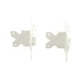 LMT 3" x 3" Residential Hinges for Vinyl Fence Gates (Pair) White - 4100-WHITE