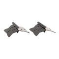 LMT 5" x 2" Self-Closing, Adjustable Stainless Steel Hinge For Vinyl Fence Gates (Pair) Black - 4107-BLACK
