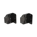 LMT 5" x 2" Self-Closing, Adjustable Stainless Steel Hinge For Vinyl Fence Gates (Pair) Black - 4107-BLACK