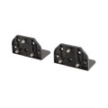 LMT 5" x 2" Self-Closing, Adjustable Stainless Steel Hinge For Vinyl Fence Gates (Pair) Black - 4107-BLACK