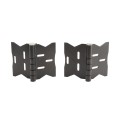 LMT 5" x 2" Self-Closing, Adjustable Stainless Steel Hinge For Vinyl Fence Gates (Pair) Black - 4107-BLACK