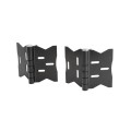 LMT 5" x 2" Self-Closing, Adjustable Stainless Steel Hinge For Vinyl Fence Gates (Pair) Black - 4107-BLACK