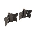 LMT 5" x 2" Self-Closing, Adjustable Stainless Steel Hinge For Vinyl Fence Gates (Pair) Black - 4107-BLACK
