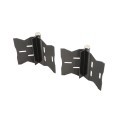 LMT 5" x 2" Self-Closing, Adjustable Stainless Steel Hinge For Vinyl Fence Gates (Pair) Black - 4107-BLACK