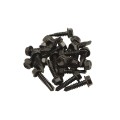 LMT 3 1/2" x 1 3/4" Self-Closing, Adjustable Tension Stainless Steel Hinge For Vinyl Fence Gates (Pair) Black - 4111-BLACK
