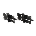 LMT 3 1/2" x 1 3/4" Self-Closing, Adjustable Tension Stainless Steel Hinge For Vinyl Fence Gates (Pair) Black - 4111-BLACK