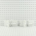 LMT 3 1/2" x 1 3/4" Self-Closing, Adjustable Tension Stainless Steel Hinge For Vinyl Fence Gates (Pair) White - 4111-WHITE