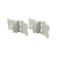 LMT 3 1/2" x 1 3/4" Self-Closing, Adjustable Tension Stainless Steel Hinge For Vinyl Fence Gates (Pair) White - 4111-WHITE