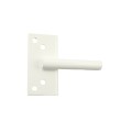 LMT 3 1/2" x 1 3/4" Dual Sided, Lockable Stainless Steel Post Latch For Vinyl Fence Gates (White) - 4112-WHITE