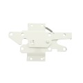 LMT 3 1/2" x 1 3/4" Dual Sided, Lockable Stainless Steel Post Latch For Vinyl Fence Gates (White) - 4112-WHITE
