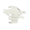 LMT 3 1/2" x 1 3/4" Dual Sided, Lockable Stainless Steel Post Latch For Vinyl Fence Gates (White) - 4112-WHITE