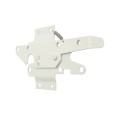 LMT 3 1/2" x 1 3/4" Dual Sided, Lockable Stainless Steel Post Latch For Vinyl Fence Gates (White) - 4112-WHITE