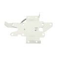 LMT 3 1/2" x 1 3/4" Dual Sided, Lockable Stainless Steel Post Latch For Vinyl Fence Gates (White) - 4112-WHITE