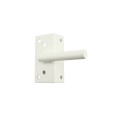 LMT 3 1/2" x 1 3/4" Dual Sided, Lockable Stainless Steel Post Latch For Vinyl Fence Gates (White) - 4112-WHITE