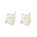 Nylon Spring Loaded Gate Hinges (White)
