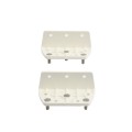 Nylon Spring Loaded Gate Hinges (White)