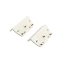 Nylon Spring Loaded Gate Hinges (White)