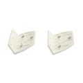 Nylon Spring Loaded Gate Hinges (White)