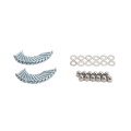 Nylon Spring Loaded Gate Hinges (White)