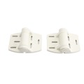 Nylon Spring Loaded Gate Hinges (White)