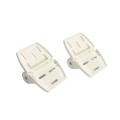 Nylon Spring Loaded Gate Hinges (White)
