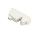 Nylon Locking Gate Latch & Exterior Entry (White)