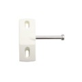 Nylon Locking Gate Latch & Exterior Entry (White)