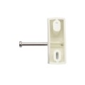 Nylon Locking Gate Latch & Exterior Entry (White)