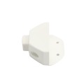 Nylon Locking Gate Latch & Exterior Entry (White)
