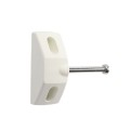 Nylon Locking Gate Latch & Exterior Entry (White)