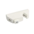 Nylon Locking Gate Latch & Exterior Entry (White)