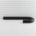 LMT Extruded Plastic ADA-Compliant 16-1/2" x 6" Post Return (Black) - 6006-BLACK