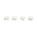 LMT ADA-Compliant Rail End Caps for ADA-Compliant Hand Railing (Pack of 4) (White)