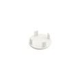 LMT ADA-Compliant Rail End Caps for ADA-Compliant Hand Railing (Pack of 4) (White)