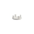 LMT ADA-Compliant Rail End Caps for ADA-Compliant Hand Railing (Pack of 4) (White)