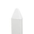 LMT 7/8" x 1 1/2" Sharp Spade Vinyl Picket Cap for Vinyl Fence Posts (White) - P-7815W